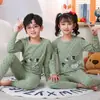Conjunto de Roupas de Outono para Crianças, Algodão Puro, Conjunto de Roupa Íntima Térmica para Meninos, Pijama de Inverno para Crianças, Blusas e Calças Térmicas para Meninas