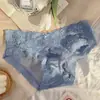 Comercio Exterior Transfronterizo Popular Estilo Francés Puro Lujuria Satén Encaje Ropa Interior Sexy de Cintura Baja Sin Costuras Verano Delgados Calzones