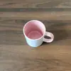 Caneca de Cerâmica Revestida Simples, Caneca Criativa, Caneca de Café Ecológica, Uso no Escritório Caneca de Desenho Animado DIY, Copo de Água