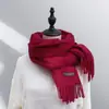 25 Cachecol de Imitação de Caxemira de Cor Pura para Outono e Inverno, Lenço Xale Versátil Super Macio para Mulheres, Fabricante Transfronteiriço, Presentes Atacado