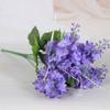 Decoração de casamento alta simulação flor 5 garfo jacinto flor de seda alta simulação planta vaso flor videira fábrica vendas diretas