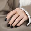 Anillo de acero de titanio de alta calidad con personalidad de moda femenina con doble línea de giro de nicho simple y fresco de estilo coreano