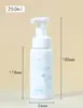 Botellas dispensadoras de plástico para cosméticos para mascotas 200/250/300 ml Tipo prensa Botella dispensadora de gel antibacterial para manos, limpiador facial, mousse limpiador