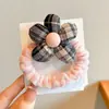 Elástico de Cabelo de Veludo de Alta Qualidade com Pom-Pom, Novo Estilo 2026, Elástico para Coque com Laço, Scrunchie de Ursinho Delicado para Mulheres