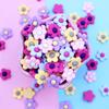 Pendientes de flores frescas japonesas de alta calidad, pendientes de material para hacer tú mismo, accesorios de flores de resina, pequeñas flores.