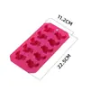 Molde de hielo de silicona de flamenco en stock, molde de hielo de silicona DIY, molde de cubitos de hielo multi-forma para uso doméstico, grado alimenticio
