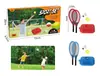 Treinador de Tênis Infantil Transfronteiriço Conjunto de Brinquedos Esportivos ao Ar Livre com Bola de Tênis de Corda Base Fixa de Rebote Automático