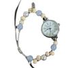 Pulsera Reloj de Moda con Cuentas de la Suerte para Mujer Vintage Artístico Simple Versátil Celebridad de Internet Diseño de Nicho Sentido Estilo Ins