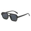 Óculos de sol PC full frame feixe duplo anti-luz azul anti-ultravioleta homens e mulheres quadrados óculos planos óculos de armação Europa e Estados Unidos transfronteiriços