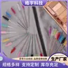 Pincel para cílios haste de cristal ferramenta para enxerto de cílios pente de sobrancelha espiral descartável pincel de cílios colorido