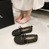 Zapatos Mary Jane Planos Estilo Francés con Moño y Malla Hueca para Mujer, Adecuados para Primavera y Verano, para Usar con Faldas, Zapatos de Salón de Boca Baja para Mujer