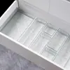 Caja de almacenamiento empotrada tipo cajón, cosméticos de escritorio acrílico transparente, separador, mesa caja de almacenamiento, estante de almacenamiento