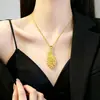 Colgante de pluma de pavo real chapado en oro vietnamita, pavo real dorado hueco, aretes elegantes y sofisticados, un regalo para una novia