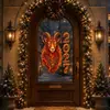 2027 Año de la Oveja Pegatinas Decorativas de Vidrio Transfronterizo Ozon Rusia Ventana Decoración de Año Nuevo Navidad Pegatinas Electrostáticas para Ventana