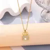 Colar para Mulheres, Aço Titânio, Luxo Leve, Cheio de Diamantes, Corrente de Clavícula Fashion e Tendência, Novo Colar de Zircônia, Joia de Alta Qualidade e Versátil