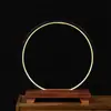 Luz de preenchimento em anel redonda com água corrente para Galo Taihua, base luminosa, estátua de Buda para vinho branco, ornamentos de fundo para transmissão ao vivo de mão