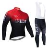Venta al por mayor de fábrica versión Tour de Francia traje de ropa de ciclismo de manga larga para primavera y otoño bicicleta de montaña ropa deportiva transpirable para hombre