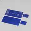 Placa de Referencia de Coordenadas Accesorio de Inspección Automotriz Placa de Piezas Estándar Placa de Información Fondo Azul-Negro Placa de Aluminio Anodizado