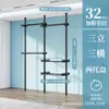Arara de roupas de cima para baixo combinação de quarto guarda-roupa simples armazenamento doméstico varal aberto de piso vestiário