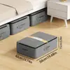Bolsa de Almacenamiento Debajo de la Cama, Bolsa de Almacenamiento Portátil, Almacenamiento de Edredones, Almacenamiento de Ropa, Bolsa de Almacenamiento Tipo Cajón con Ventana Visible