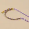 Pulsera de Media Cuenta y Media Cuerda Tejida a Mano, Nueva Tendencia Nacional Cuerda de Mano Semi-Terminada, Pulsera Original Pulsera de Cuentas DIY