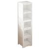 Estantería Simple de Piso, Estante de Almacenamiento, Librero Multicapa Integrado de Pared para Sala de Estar, Acrílico a Prueba de Polvo, Estante de Bambú