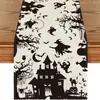 Transfronterizo Amazon Temu Halloween Nuevo Estilo Esqueleto Murciélago Fantasma Araña Camino de Mesa de Cocina Fiesta Interior y Exterior