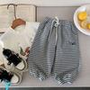 Pantalones para Niños 2026 Primavera Estilo Coreano para Niños Pantalones Largos de Punto Rayados para Niñas Algodón para Bebés y Niños