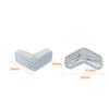 Tiras Anticolisão para Cantos de Janelas e Mesas Infantis, Protetores de Canto de Silicone Anticolisão Transparentes, Tiras Anticolisão Esféricas Macias de Ângulo Reto
