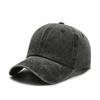 Personalizado Logo Solid Color Washed Baseball Cap Color Light Plate Estilo Coreano Simple Dome Cap Sports Sun Hat
