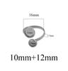 Bandeja de Anel em Aço Inoxidável 16mm Torcido Ajustável Base Lisa DIY Bandeja para Joias Artesanais Anel