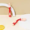 ¡Guau! Set de Cubiertos Flexibles para Suplemento Alimenticio Infantil, Tenedor y Cuchara de Cohete Hechos en Fábrica para Autoalimentación Infantil, Tenedor y Cuchara Giratorios para Bebés