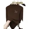Camiseta de Manga Larga con Cuello Semi Alto para Niña 2026 Otoño/Invierno Mediana y Grande Infantil Ajustada Cálida Capa Interior con Estampado Camiseta Base