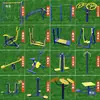 Conjunto de Equipamentos de Fitness ao Ar Livre para Parques, Comunidades, Novas Áreas Rurais e Caminhos com Equipamentos para Exercício de Idosos