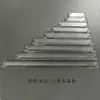 Accesorios de Iluminación de Cristal Agujero Doble Tira Triangular Transparente Colgante de Tira Larga de Vidrio Cortina de Cuentas para Puerta de Boda DIY Cortina Divisoria