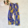 Pantalones anchos de algodón y seda, pantalones de algodón artificial, pantalones antimosquitos de verano, pantalones de casa de cintura alta para mujer de primavera y otoño, nuevos pantalones de algodón y seda
