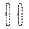 Cadena de metal de 12 cm con cuentas de color caramelo, accesorios de joyería para hacer tú mismo, etiqueta, cadena de cuentas, llavero, colgante, material