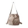 Bolsa de mão estilo coreano, bolsa de ombro simples para meninas, grande capacidade, elegante, para combinar diariamente, bolsa tipo balde