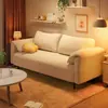 Sofá para salas pequeñas, sofá reclinable para salones de peluquería, dormitorios, apartamentos, propiedades de alquiler, sofá de tela, de tres plazas para sala de estar