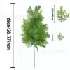 Pino de Bienvenida Bonsái, Ramas de Pino Artificiales, Pino de Belleza, Pino Arhat, Pino Penglai, Pared de Plantas Verdes de Decoración Suave de Ingeniería, Pared de Plantas Verdes