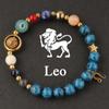 Pulseras de los Doce Signos del Zodíaco al por Mayor de Fábrica, Pulseras de los Ocho Planetas del Universo, Pulseras Transfronterizas, Joyería para Hombre de Venta Caliente en el Comercio Exterior Europeo y Americano