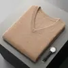Chaleco de Punto sin Mangas con Cuello en V de Lana Pura para Hombre Estilo Primavera/Otoño de Comercio Exterior Top Chaleco de Punto Casual de Moda Ropa de Abrigo
