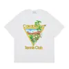 Casa Casablanca Camiseta Casual de Manga Corta Versión Correcta ins Marca de Nicho Trendy Europea y Americana High Street Algodón Puro