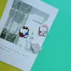 Desenho Fofo Morango Gatinho Gato Patch DIY Grampo de Cabelo Adorno de Cabeça Buraco Sapato Flor de Sapato Capa de Celular Material Atacado