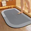 Tapete de chão absorvente para banheiro, modelo novo 2026, tapete antiderrapante para porta de entrada, espessado, resistente à sujeira, lavável