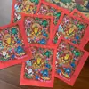 Pintura Thangka Mineral Pura Pintada a Mano de Gran Venta Núcleo con Cinco Dioses de la Riqueza 4*5 Núcleo de Pintura