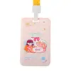 Funda protectora linda para tarjeta de autobús, insignia de tarjeta de comida para estudiantes, permiso de trabajo, certificado de control de acceso para exhibición en el campus, cubierta de tarjeta de fábrica, tarjeta de puerta