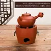 Panela de Barro Vermelho e Areia de Chaozhou Feita à Mão Panela de Viga Lateral de Ferro Fundido Panela de Ferver Água que Pula Fogão de Chá Dupla Finalidade Elétrico a Carbono