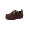 Zapatos de Cuero para Niñas 2026 Otoño Nuevo Estilo Zapatos Birkenstock para Niños Zapatos de Suela Blanda para Niñas Pequeñas Zapatos de Una Sola Pieza para Niños Pequeños Mocasines