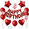 Nuevo Set de Pancarta de Letras con Globos de Feliz Cumpleaños Globos de Papel de Aluminio Suministros de Decoración de Cumpleaños Venta al por Mayor Transfronteriza